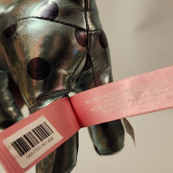 VICTORIA'S SECRET PINK Dog Metallic Plush Toy 8" - Picture 4 of 6